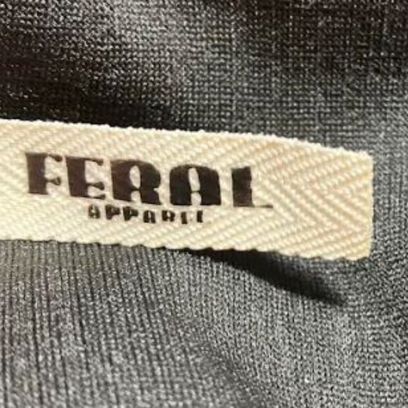 Feral Apparel Black Metallic Faux Wrap-Style Body-Con Dress Size 3XL EUC - Picture 7 of 9